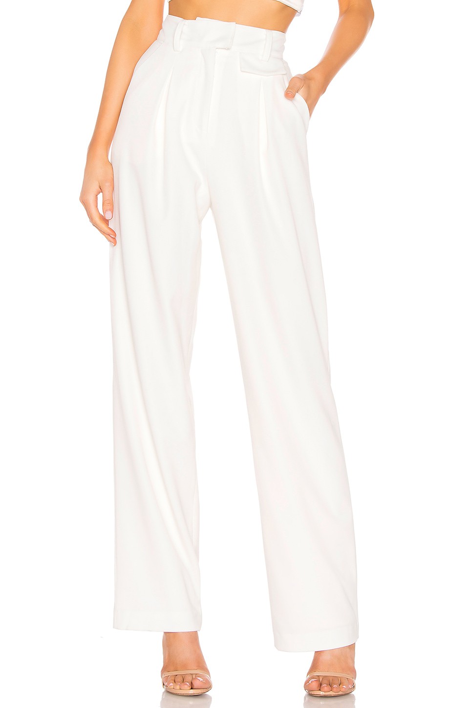 LPA Carlotta Pant in Ivory from Revolve.com | Revolve Clothing (Global)