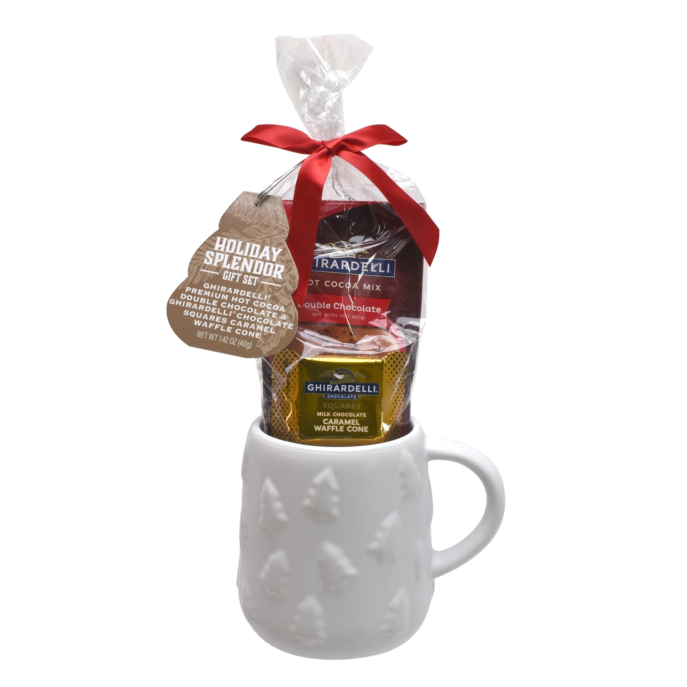 Ghirardelli Hot Cocoa and Chocolate Tree Mug Holiday Gift Set, 1.42oz | Walmart (US)