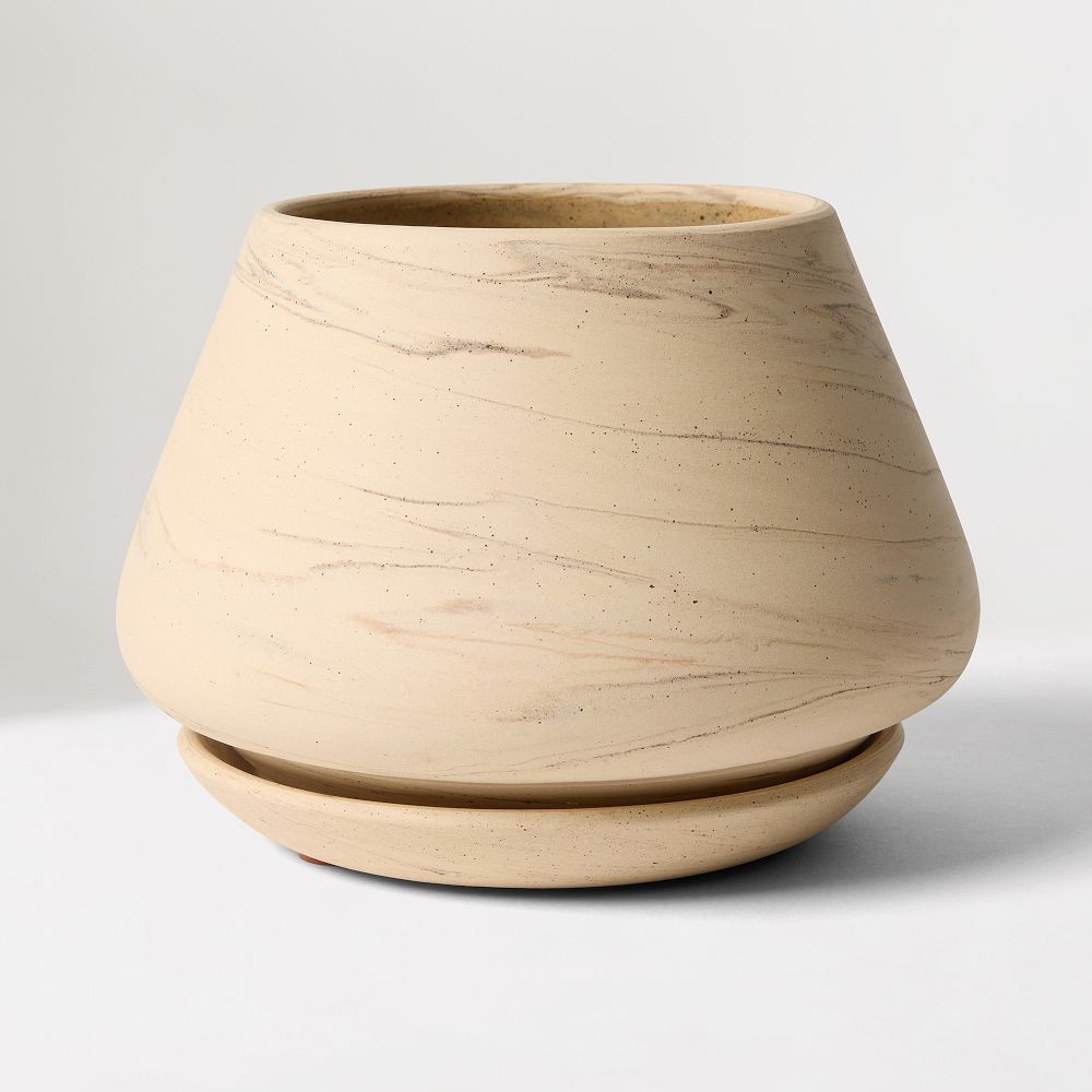 Marbled Ceramic Planter | West Elm (US)