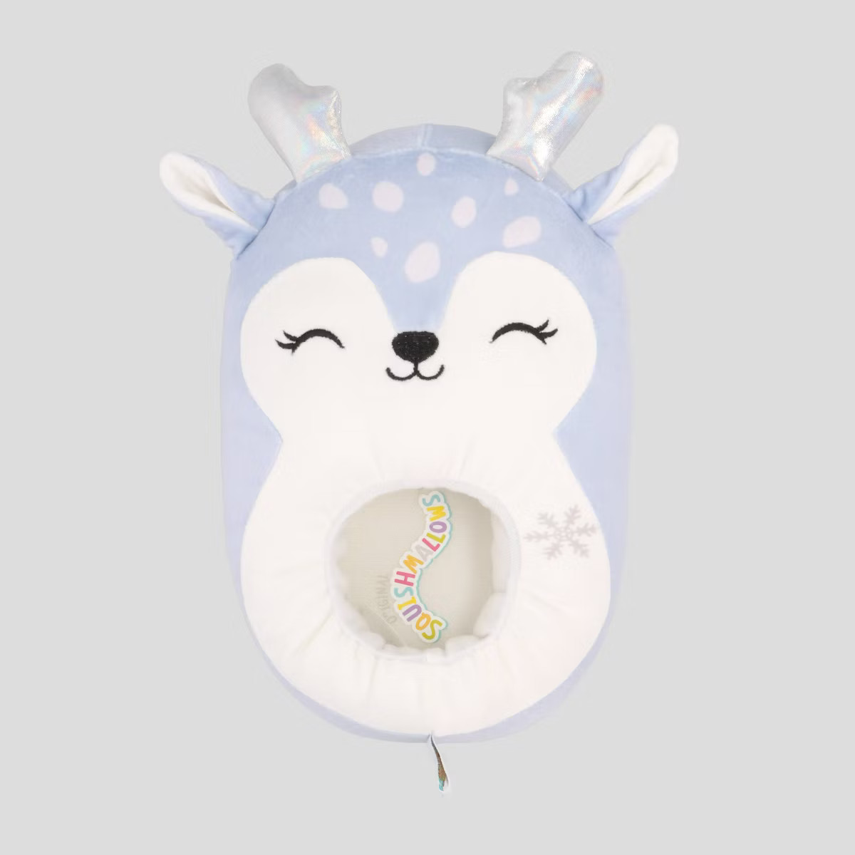 Squishmallows Kids' Deer Slide Slippers - Light Blue | Target
