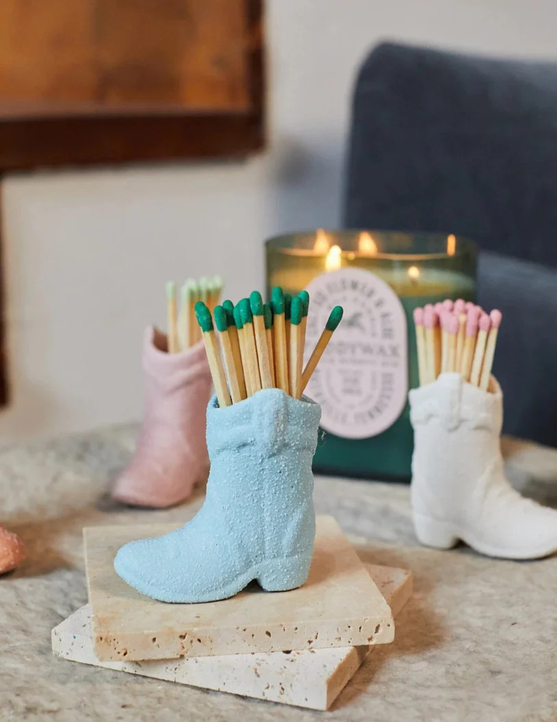 Vintage Boot Match Holder Pink | Refinery