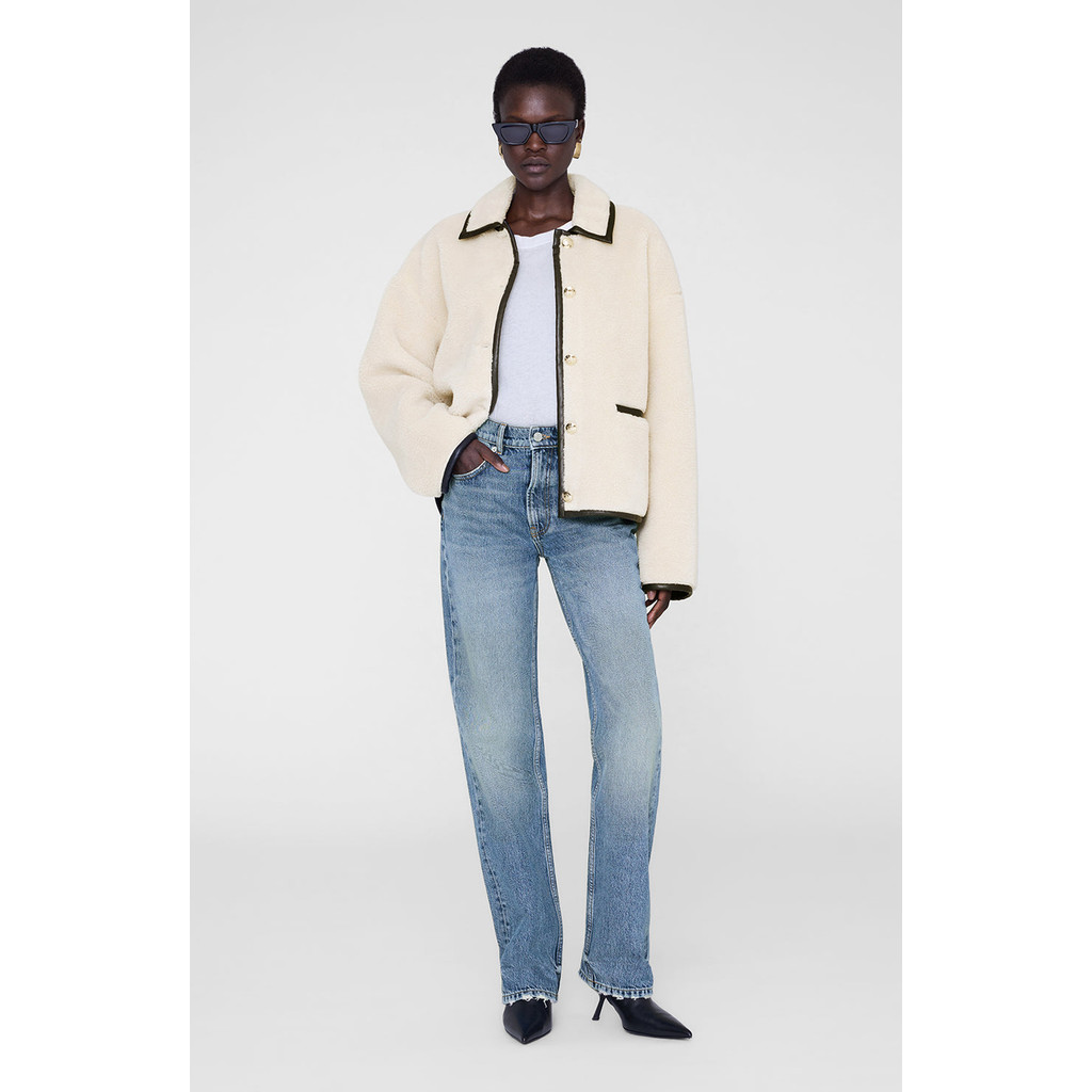 ANINE BING Camden Jacket in Cream at Nordstrom, Size Large | Nordstrom