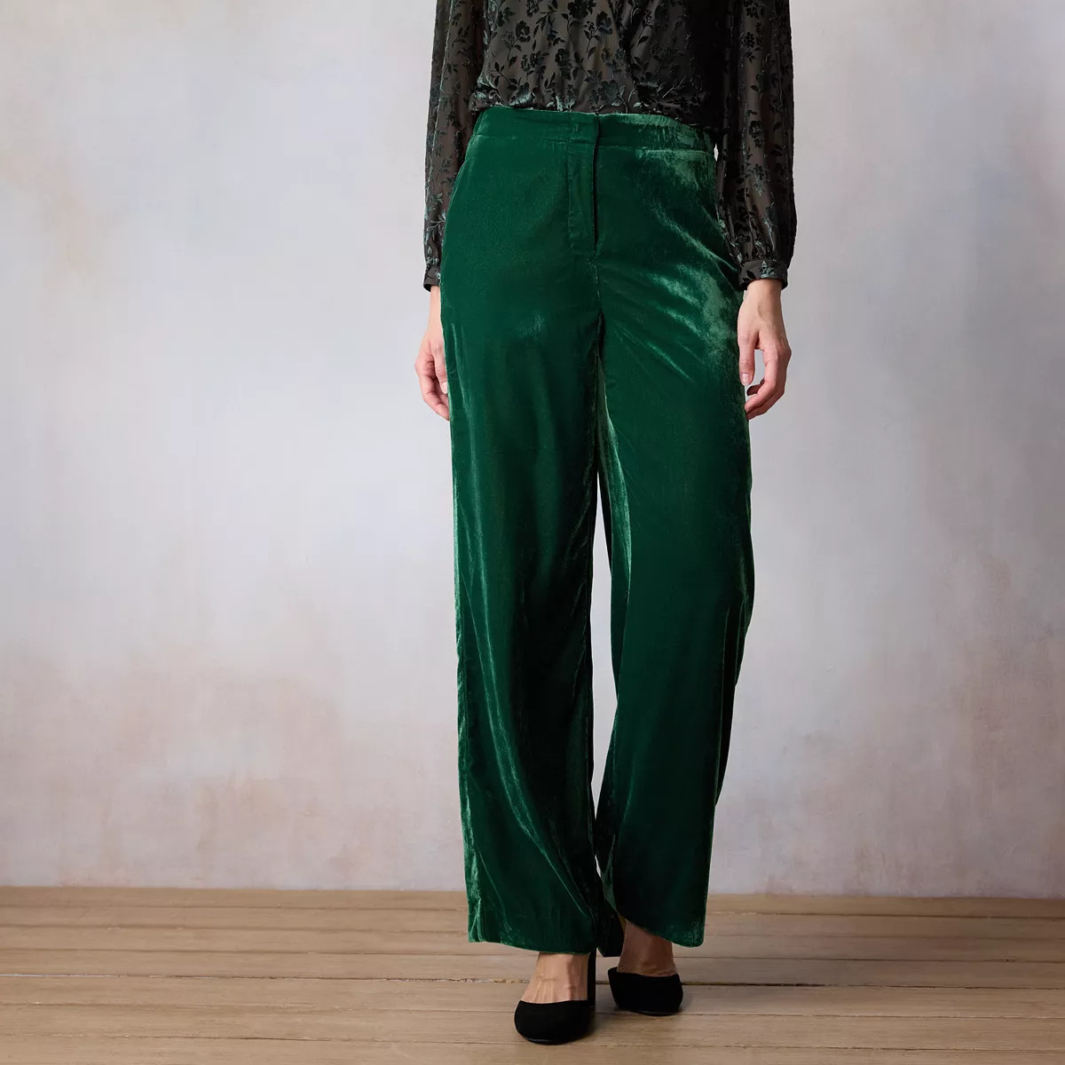 Women's LC Lauren Conrad High Rise Velvet Pants | Kohl's