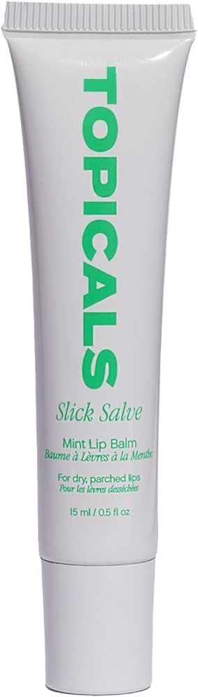 Topicals Slick Salve Mint Glossy Lip Balm | Soothes Discomfort, Strengthens Barrier and Provides ... | Amazon (US)