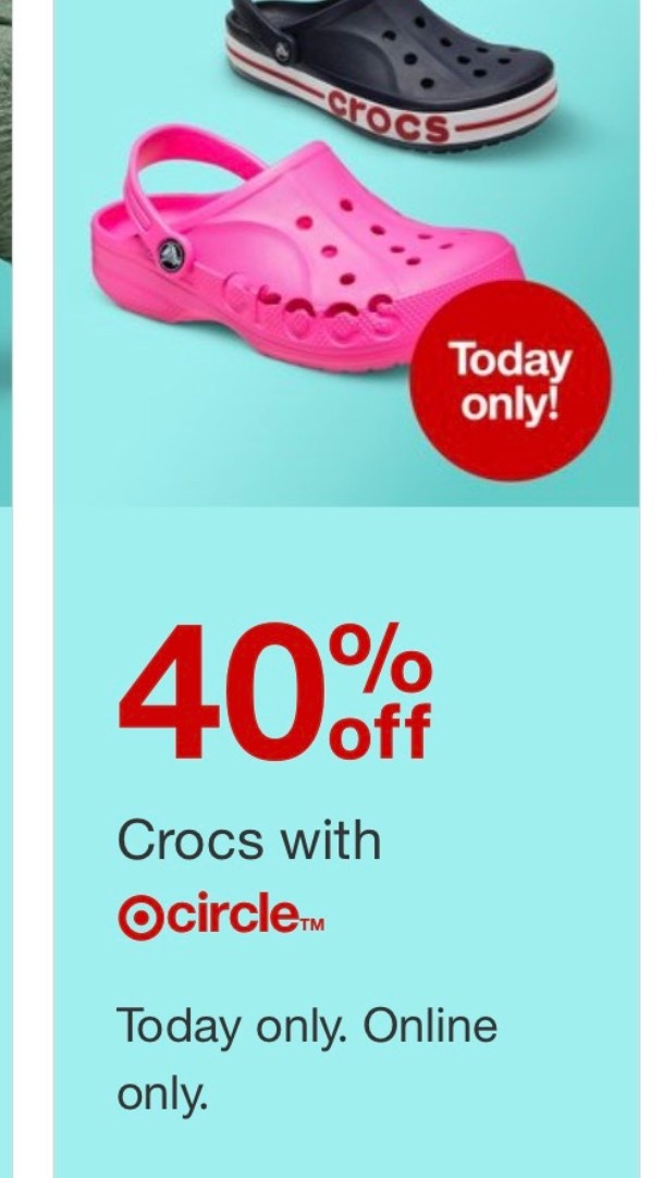 My kids looove crocs, definitely getting them some at 40% off today!!!

#LTKmomlife #LTKdayinmylife #LTKKids