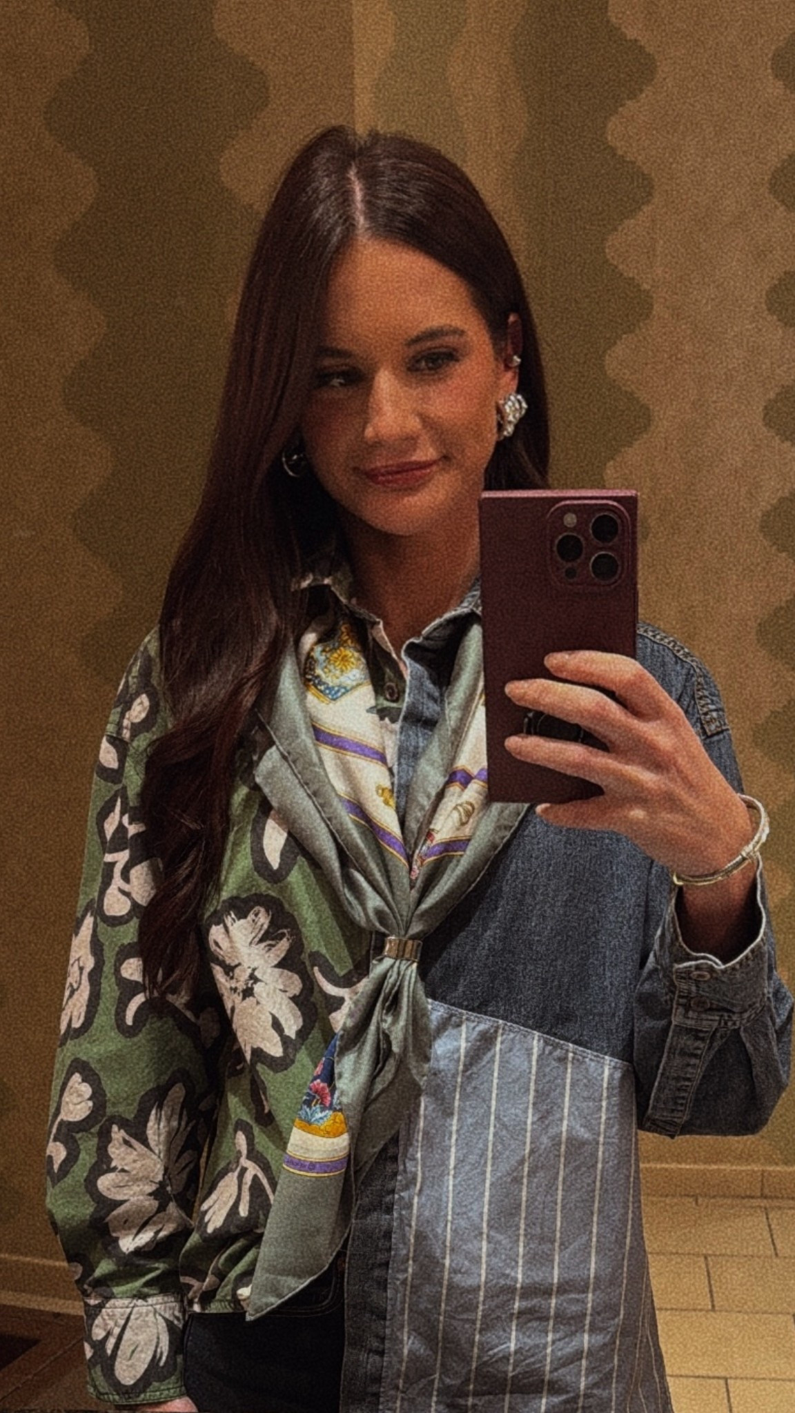 Button down | work wear | business casual | office outfit | casual outfit | denim shirt | Hermes | Anthropologie | green | ootd | winter outfit | spring outfit 

#LTKSeasonal #LTKootd #LTKWorkwear