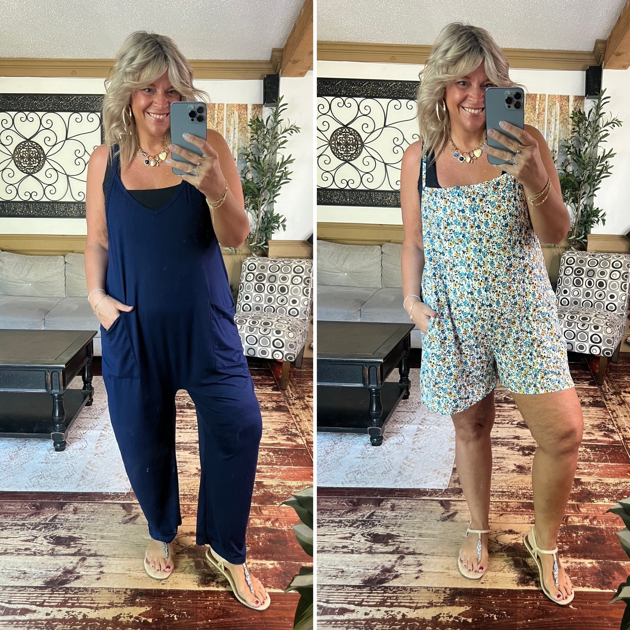 Wearing size xl in both the stretchy and soft jumpsuit and the romper. Summer casual vibes 

#LTKMidsize #LTKStyleTip #LTKFindsUnder50