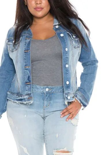 Plus Size Women's Slink Jeans Denim Jacket | Nordstrom