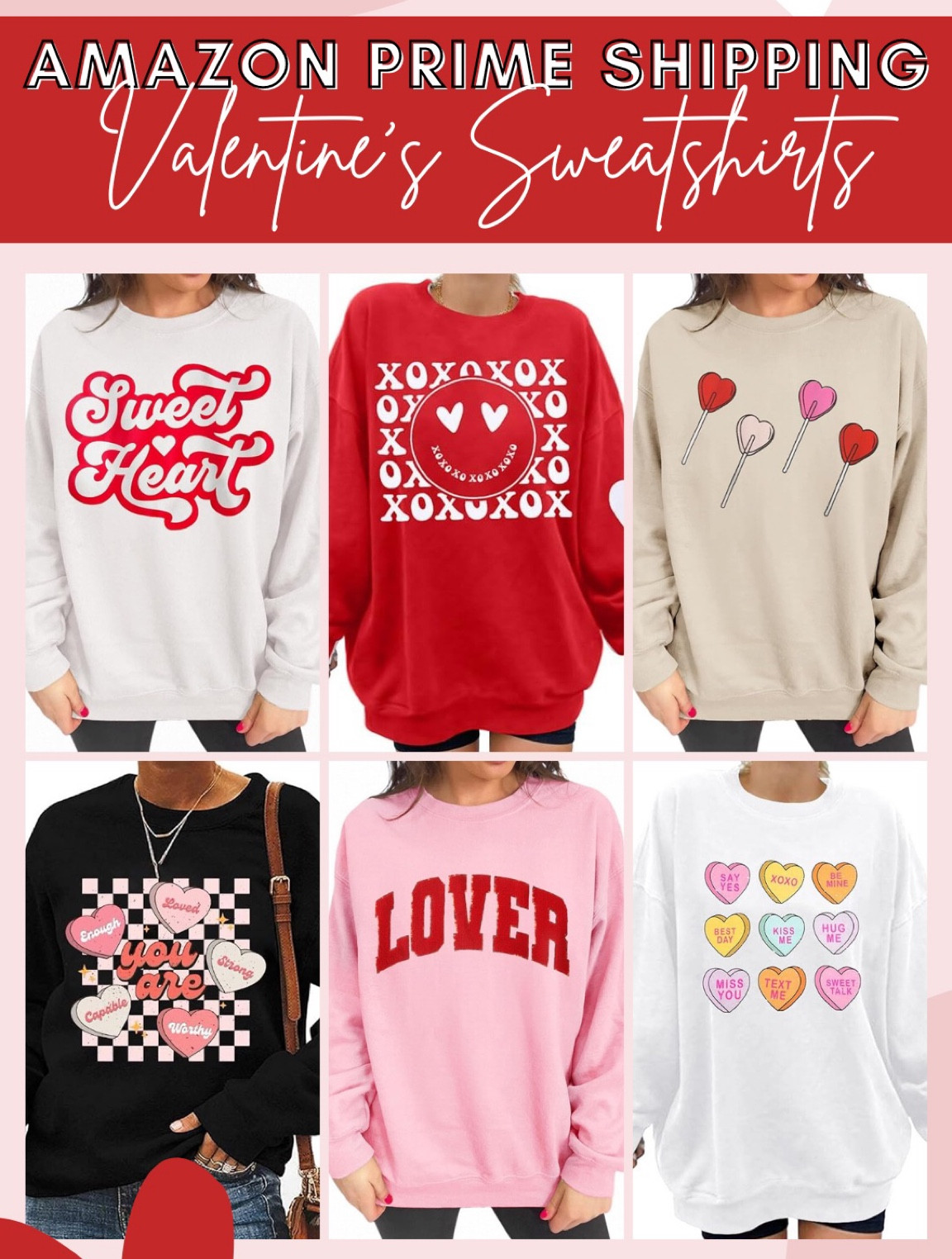 Valentines Day Shirts For Women, Valentine'S Sweatshirt Love Heart