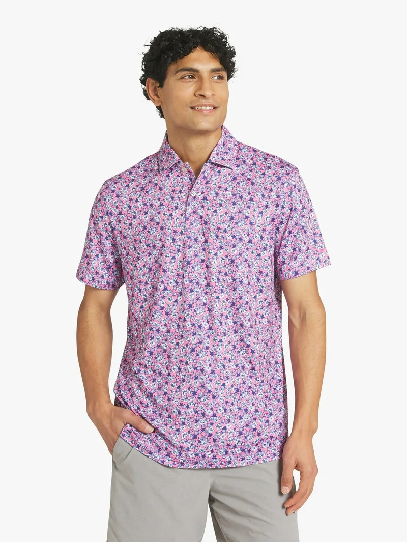 Chaps Men's and Big Men's Short Sleeve Performance Polo Shirt, Sizes S-3XL | Walmart (US)