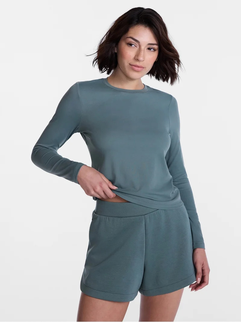 Avia Women\u2019s SoftSculpt Top with Long Sleeves, Sizes XS-XXL | Walmart (US)