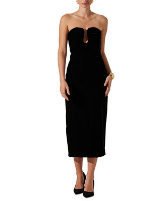 ASTR the Label Women's Arista Strapless Midi Dress - Macy's | Macy's