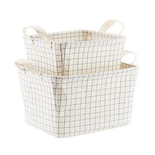Canvas Quilted Bins | The Container Store