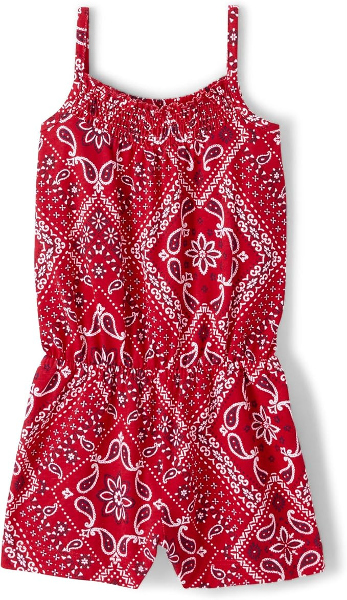 The Children's Place baby-girls And Toddler Printed Rompers | Amazon (US)