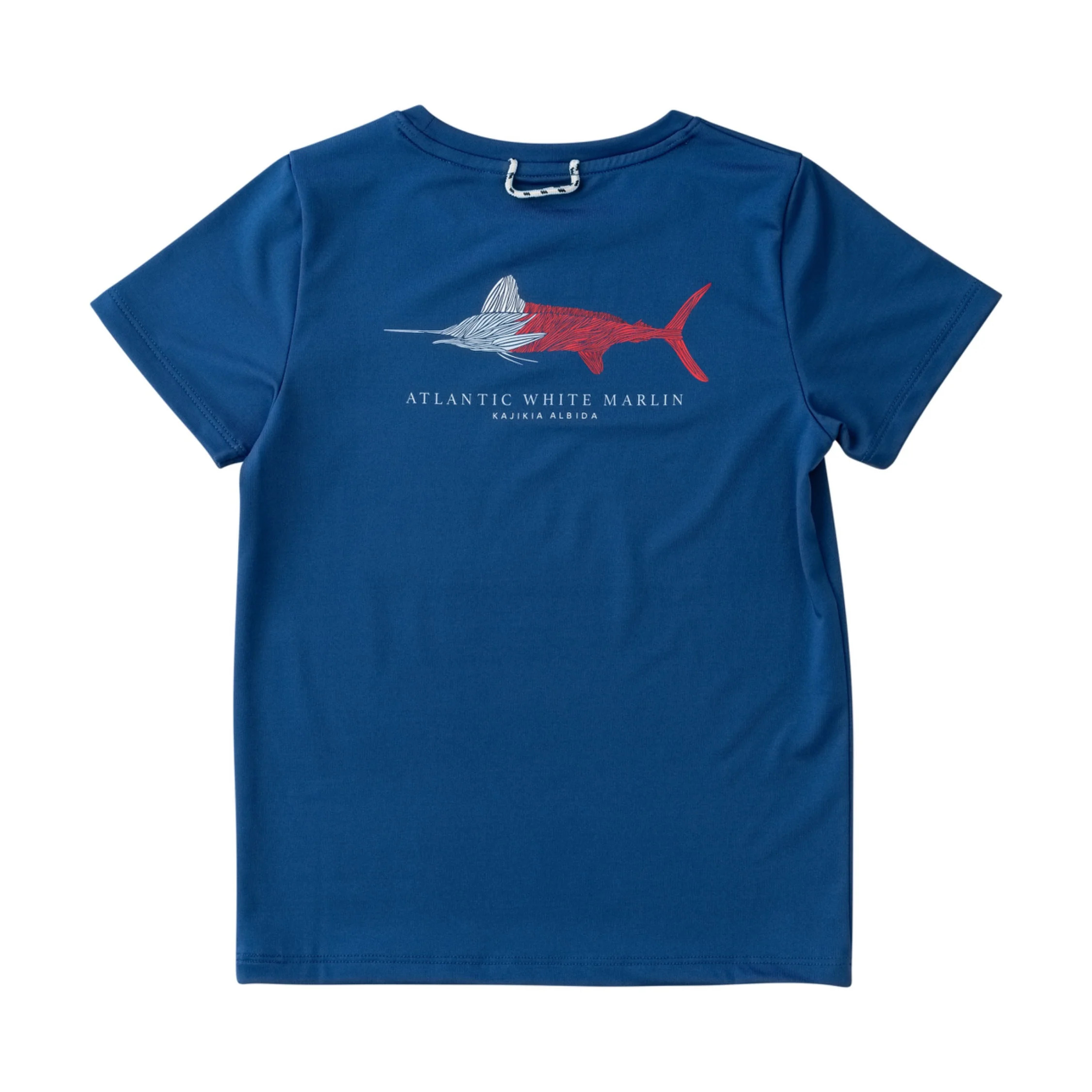 Kid's Pro Performance Short Sleeve T-shirt \u2013 Patriotic Atlantic White Marlin Art | PRODOH
