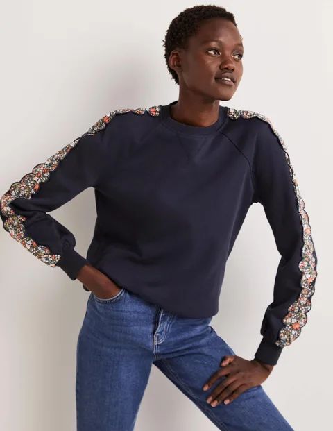 Scallop Detail Sweatshirt | Boden (US)