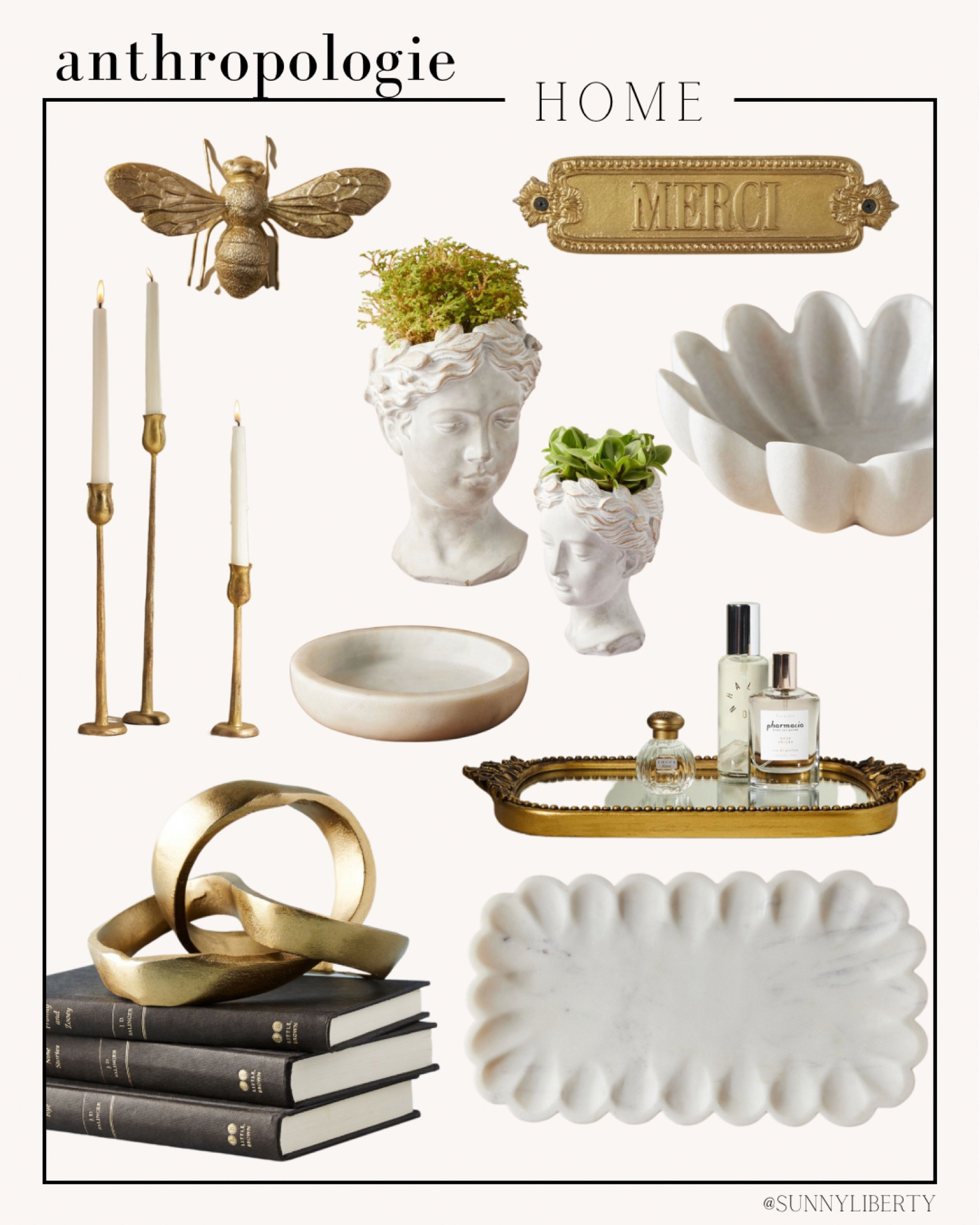Some of my favorite home decor pieces from Anthropologie


home decor | neutral home decor | gold decorative accents | marble | tray | marble bowl | grecian planters | candlesticks | quirky home | eclectic home | chic home | white home decor | living room | coffee table decor | decorative objects 

#LTKhome