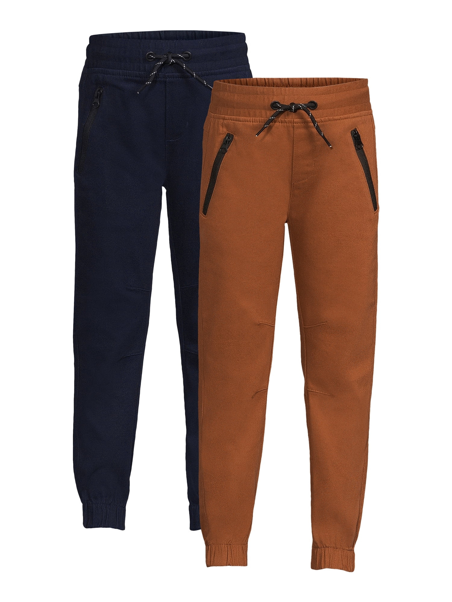 Tony Hawk Boys’ Twill Joggers, 2-Pack, Sizes 4-16 | Walmart (US)