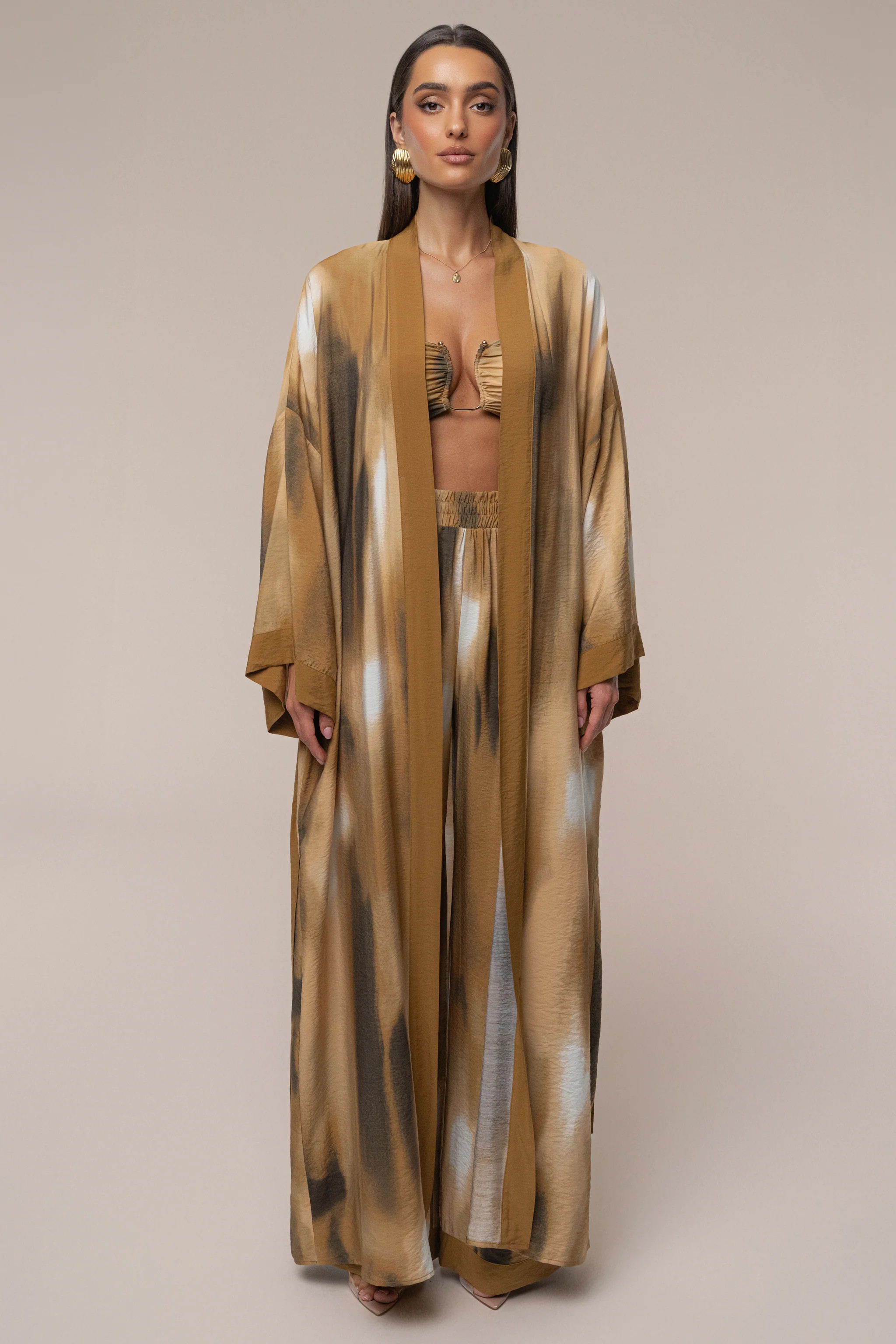 Brown Desert Oasis Duster | JLUXLABEL