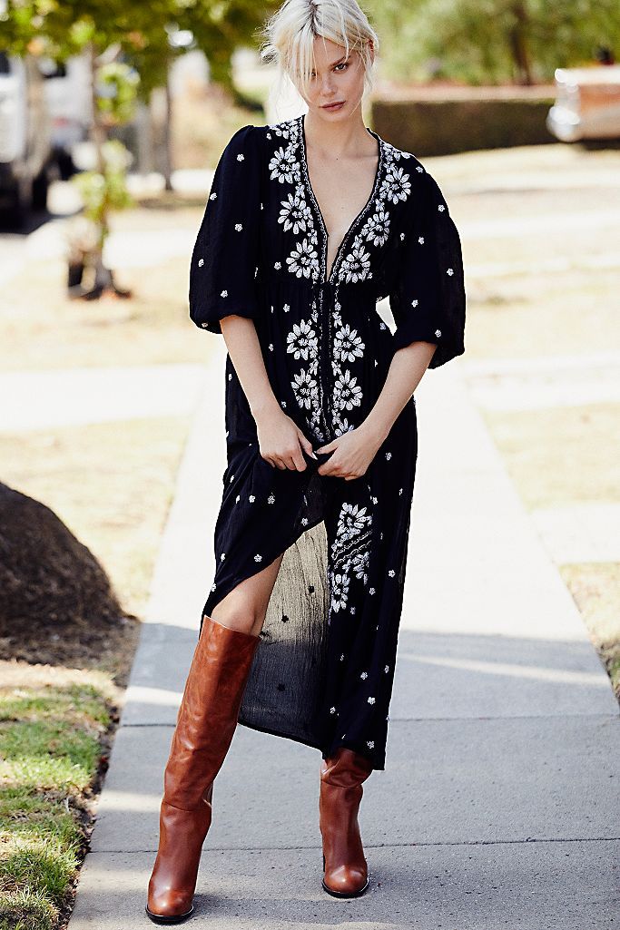 Embroidered Fable Midi Dress | Free People (Global - UK&FR Excluded)