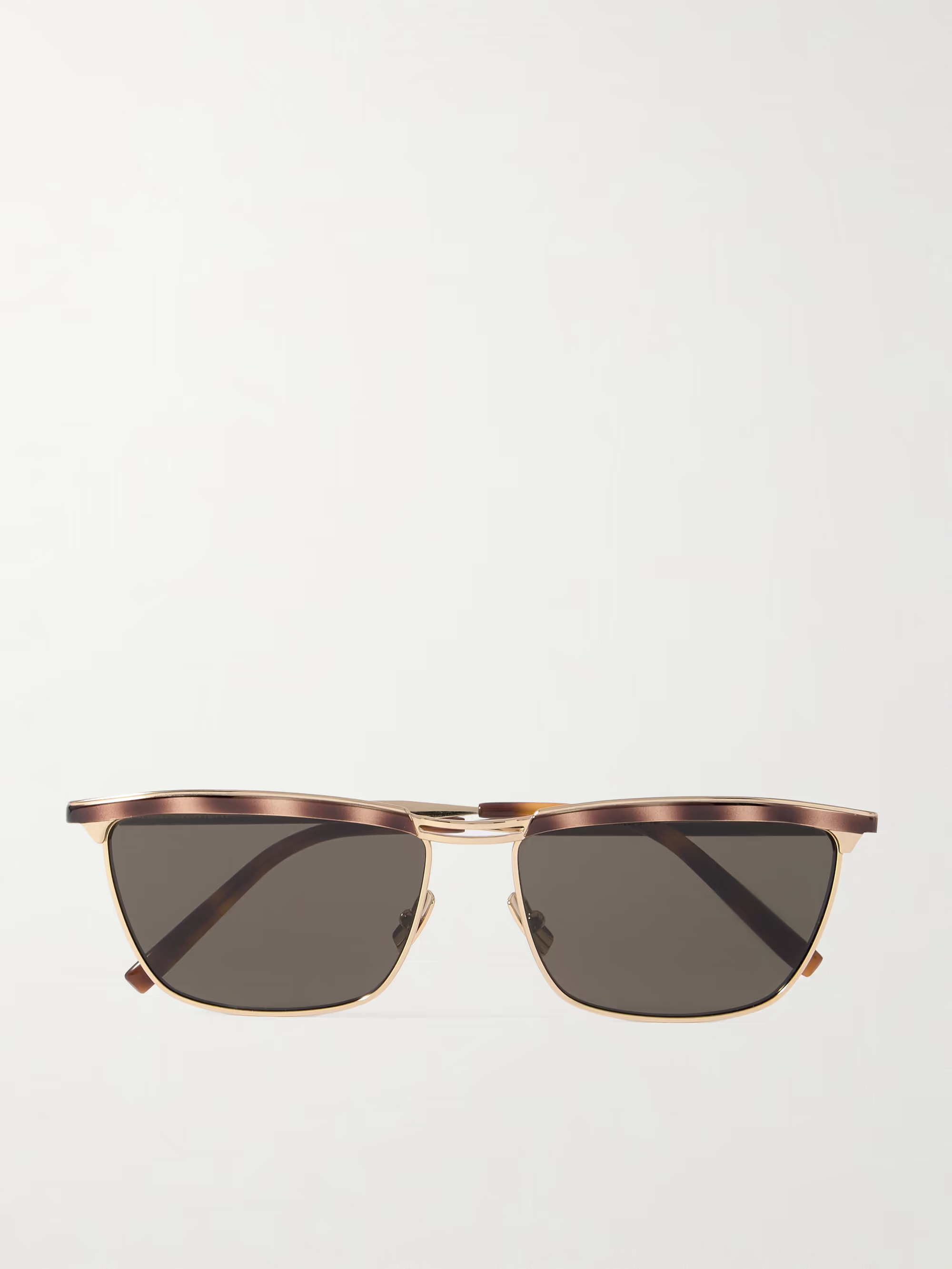 Joe Sonnenbrille mit D-Rahmen aus Azetat in Hornoptik mit goldfarbenen Details | NET-A-PORTER (UK & EU)