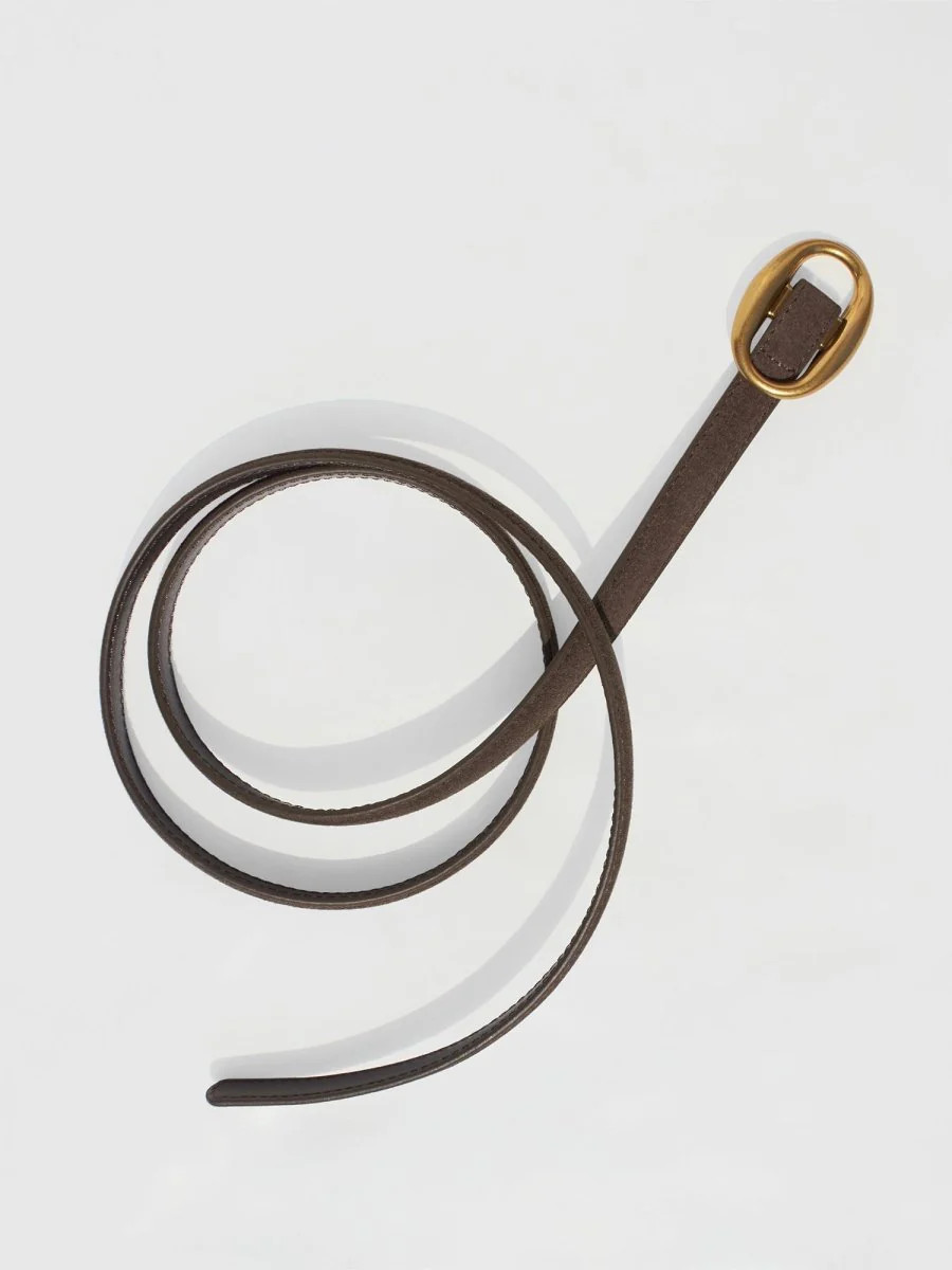 Women's Chelsea Suede Belt in Coffee | Brochu Walker | Brochu Walker