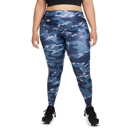 Nike Dri-fit One Plus Size Mid-Rise Camo-Print Leggings Blue Size 3X MSRP $70 | Walmart (US)