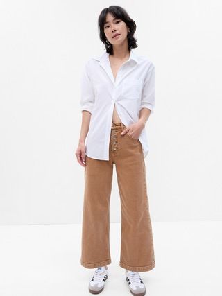 High Stride Wide-Leg Ankle Jeans with Washwell | Gap (CA)