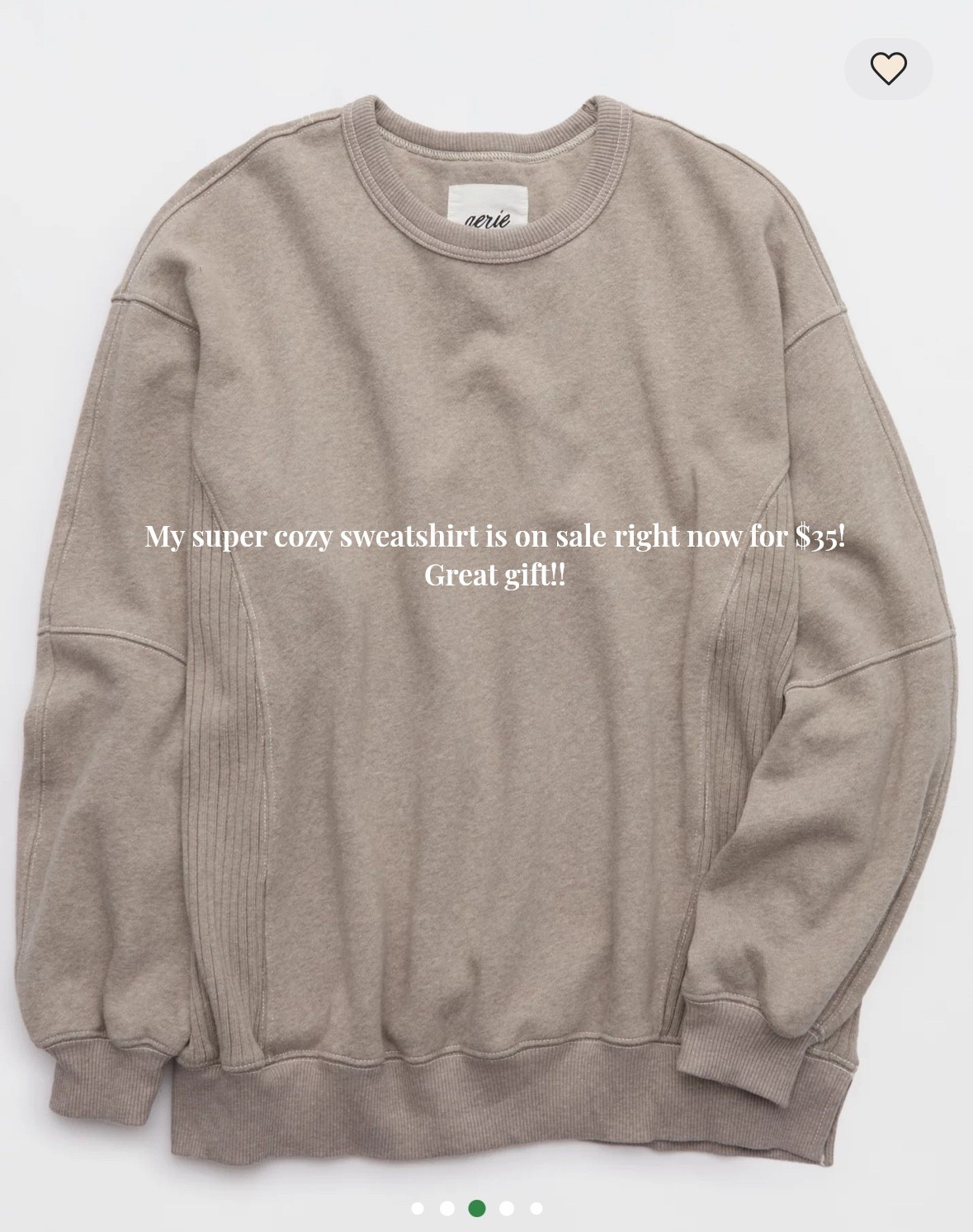 I wish I could wear this sweatshirt every day! The best I’ve bought in YEARS- so soft cozy and oversized so size down! I did an XS! S was a little too oversized! On sale right now!

Bought 2 colors- tan and gray and gave one to my mom and sister the last time they were on sale a few months ago! Don’t wait!

Gift guide for teens
Teen girls 
College students 
Soft sweatshirts 
Loungewear 
Gifts for her 
Travel wear 

#LTKFindsUnder50 #LTKSaleAlert #LTKGiftGuide