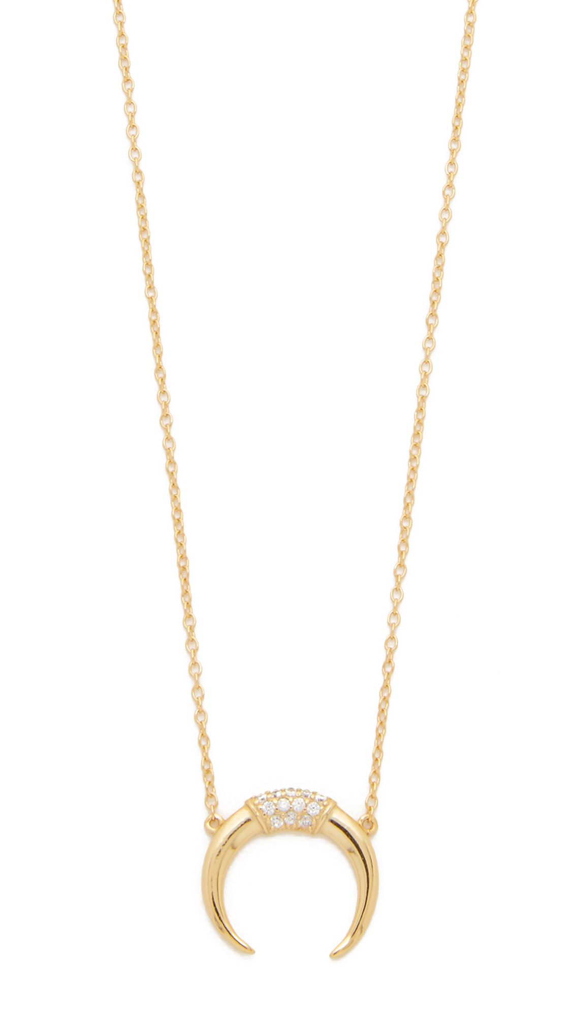 Horn Pave Necklace | Shopbop