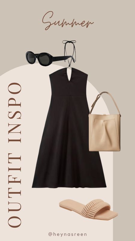 Summer outfit idea: lunch date! This dress is the perfect light, chic piece for summer. Paired with some neutral accessories!

#LTKSeasonal #LTKFindsUnder100 #LTKStyleTip