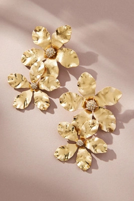 Double Floral Drop Earrings | Anthropologie (US)