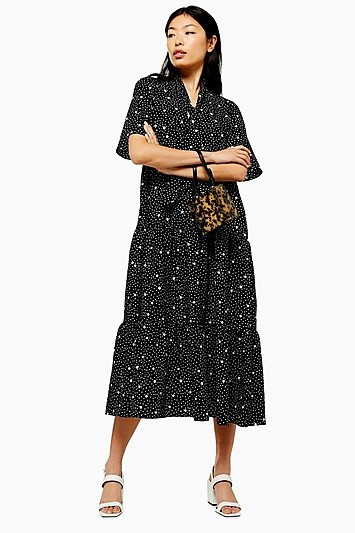 Black Spot Print Dress - Black | Topshop US