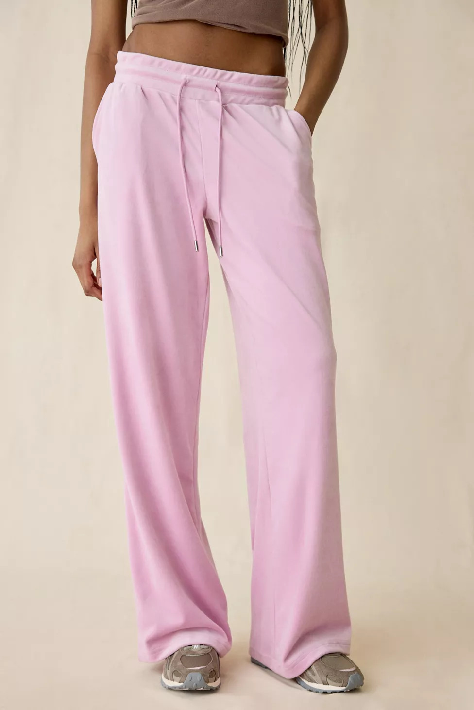 True Religion Crystal Horseshoe Velour Wide Leg Sweatpants | Urban Outfitters (US and RoW)