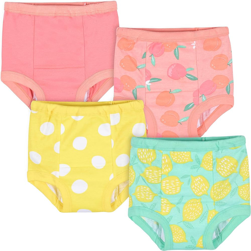Gerber baby-girls Infant Toddler 4 Pack Potty Training Pants Underwear | Amazon (US)
