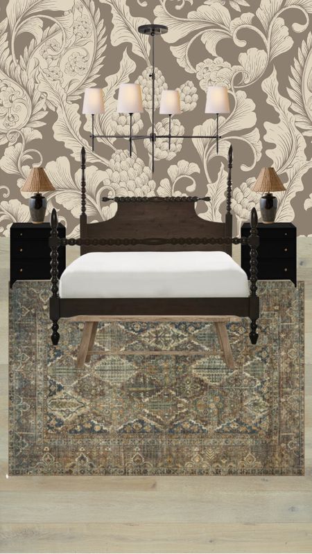 Moody, modern traditional bedroom design

#LTKfamily #LTKfindsunder100 #LTKhome