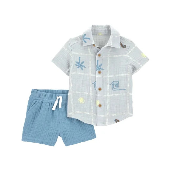 Carter's Child of Mine Baby Boy Outfit Set, 2-Piece, Sizes 0/3-24 Months | Walmart (US)