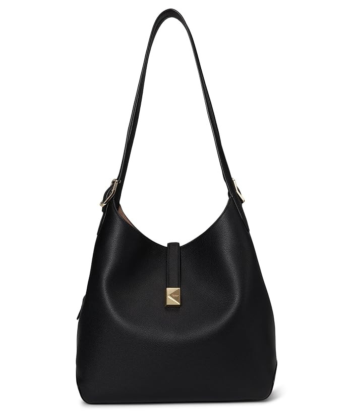 Kate Spade New York Deco Pebbled Leather Large Shoulder Bag Shoulder Women's Handbags Stone Path | Zappos.com