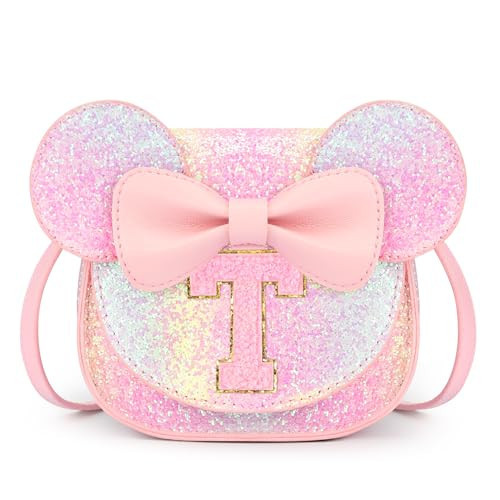 mibasies Toddler Purse Girl Gifts: Little Kids Gifts - Birthday Gifts for Girls 3-8 Mini Mouse Ears Bow Purse Glitter Rainbow T | Amazon (US)