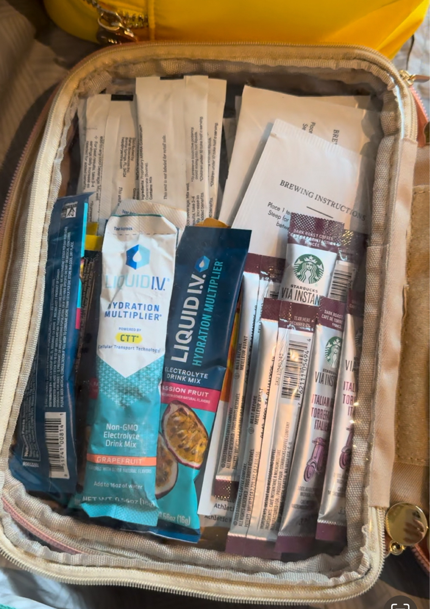 All the supplements I travel with!
