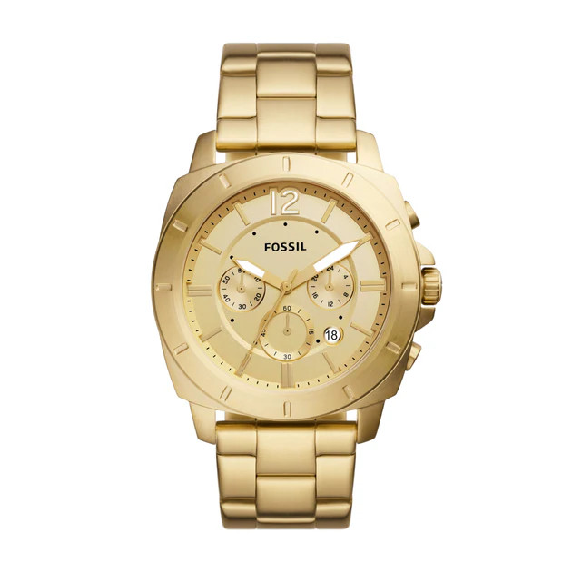 Fossil Men's Privateer Sport Chronograph, Gold-Tone Stainless Steel Watch | Shop Premium Outlets
