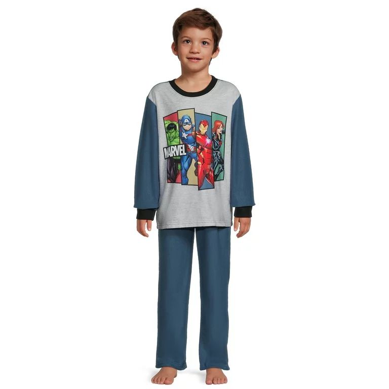 Boys Licensed Character Long Sleeve Top and Pants, 2-Piece Sleet Set, Sizes 4-12 - Walmart.com | Walmart (US)