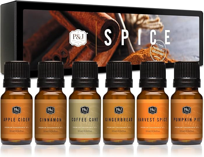 P&J Trading Fragrance Oils for Diffusers for Home Spice Set Fragrance Scents for Candle Making - ... | Amazon (US)