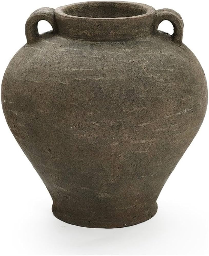 LuxenHome Rustic Large Flower Vase,Brown Terracotta Vase,Farmhouse Decor Vase Vintage Home Decor ... | Amazon (US)