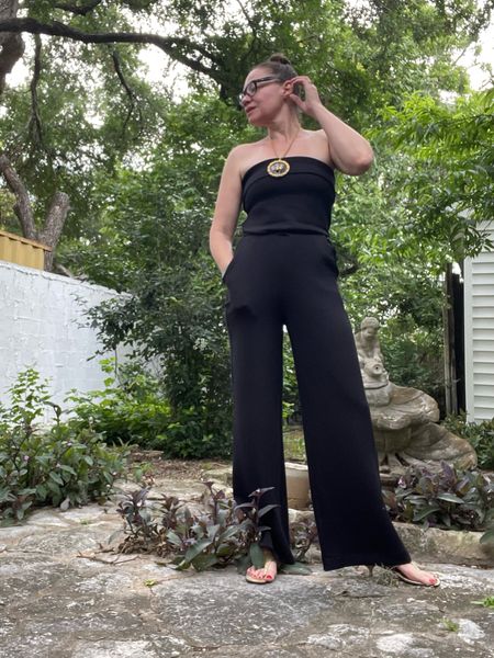Easy breezy jumpsuit that flows well and looks amazing from errands (this is what I wore to the grocery store!) and cocktails !  I’m in an XS Tall! #investmentpiece 

#LTKSeasonal #LTKStyleTip #LTKOver40