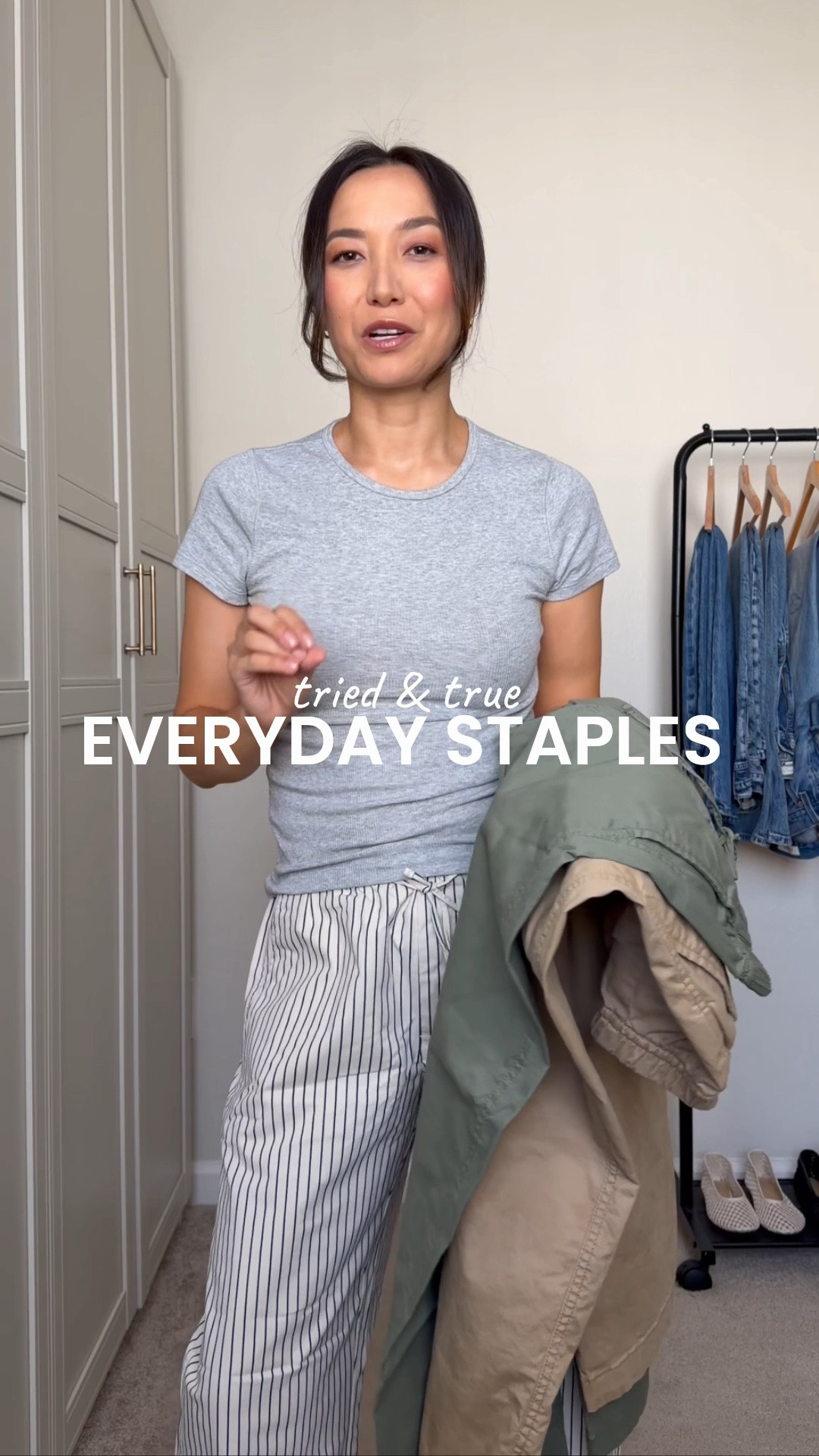 Easy casual everyday staples - both under $30!

Gap factory barrel khaki - xs on sale for $30
Gap factory tank small
Similar from gap if you prefer non ribbed tank 

Mom outfit / casual outfit

#LTKmomlife #LTKootd