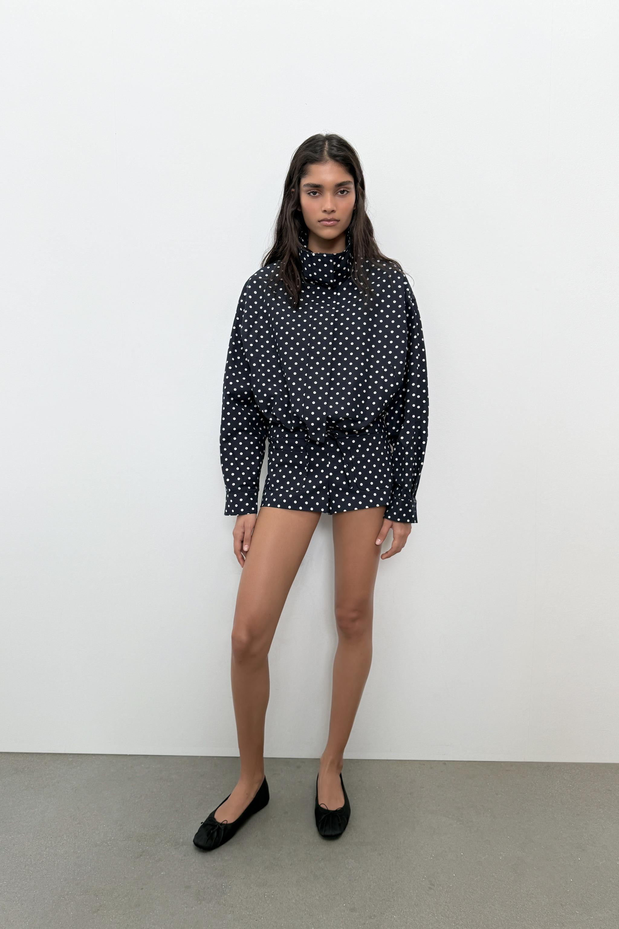 PUFFED POLKA DOT JACKET | Zara US