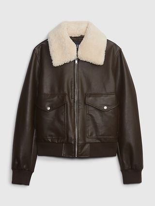 Faux-Leather Flight Jacket | Gap (US)
