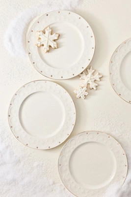 New York City Ballet Stoneware Dinner Plates, Set of 4 | Anthropologie (US)