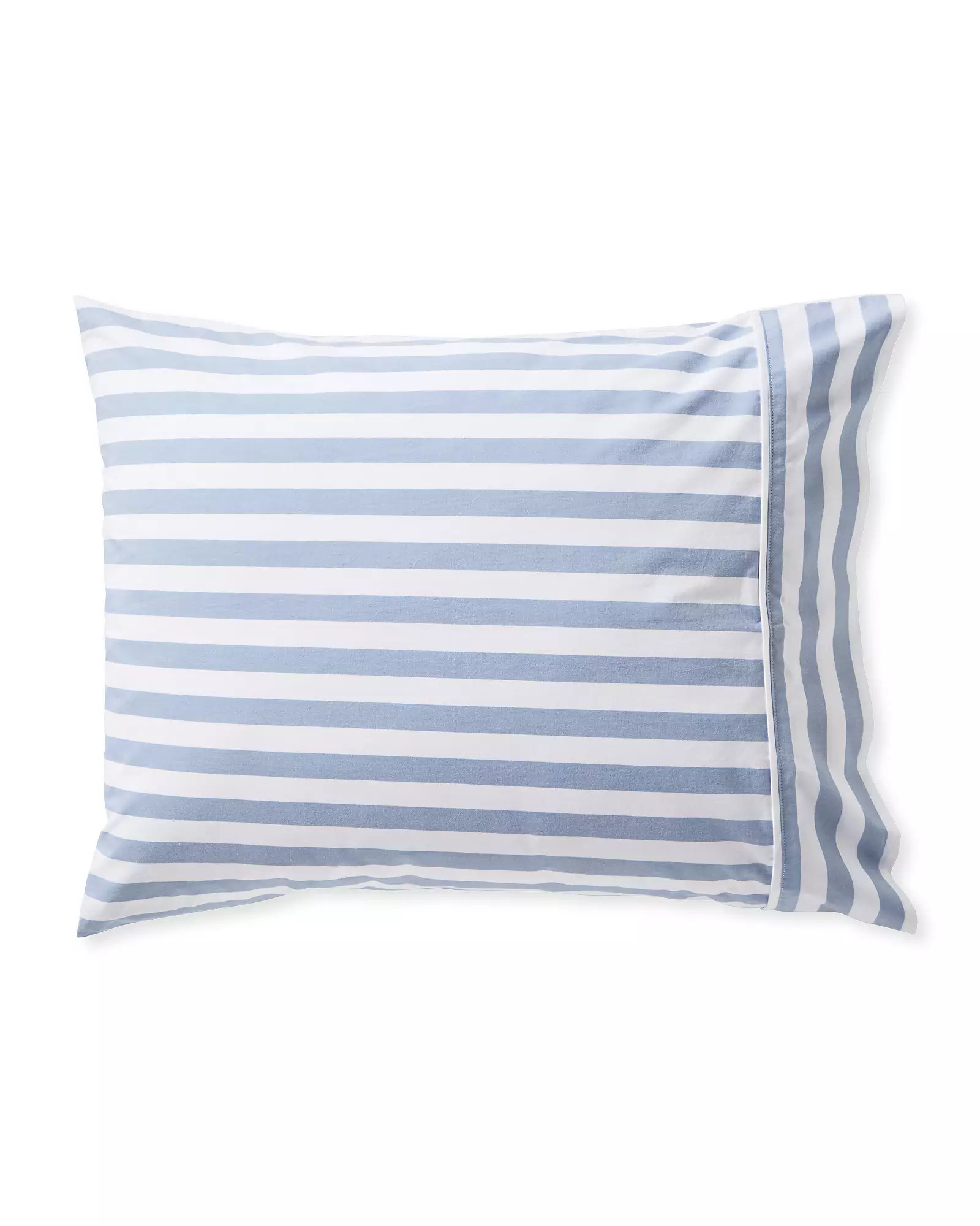 Beach Club Stripe Percale Pillowcases (Set of 2) | Serena and Lily